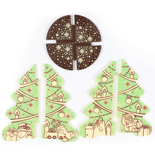 "Шоколадная ёлка" новогодний конструктор 445г