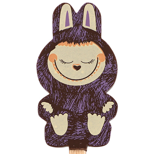 "Лабубушка" шоколад молочный на палочке 19г (фиолетовый декор)