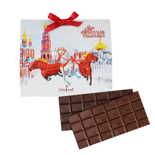 «Новогодняя тройка» шоколад горький и молочный 120г