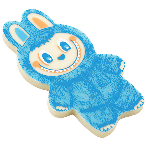 Шоколад белый "Лабубушка" с голубым декором 18г