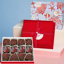 Подарочный набор суфле в горьком шоколаде 360г