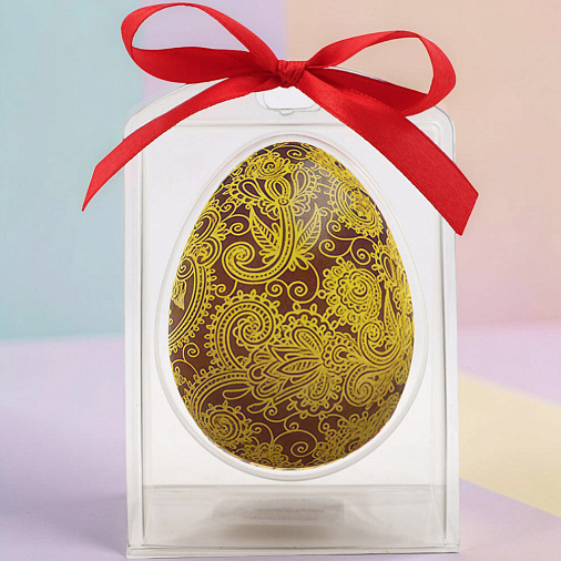 "Желтый узор" яйцо молочный шоколад