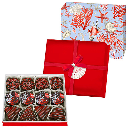 Подарочный набор суфле в горьком шоколаде 360г