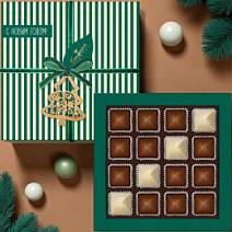 Новогодний набор шоколадных конфет ассорти с шоколадной и кремовой начинками 170г