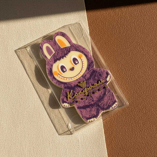 "Лабубушка" шоколад белый 18г (сиреневый декор)