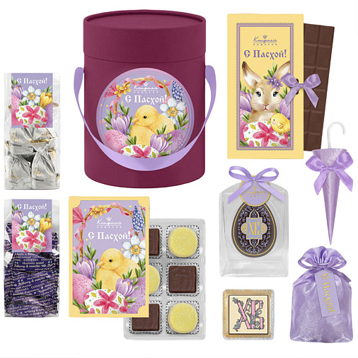 Пасхальный подарочный набор: шоколад, драже, мармелад, конфеты