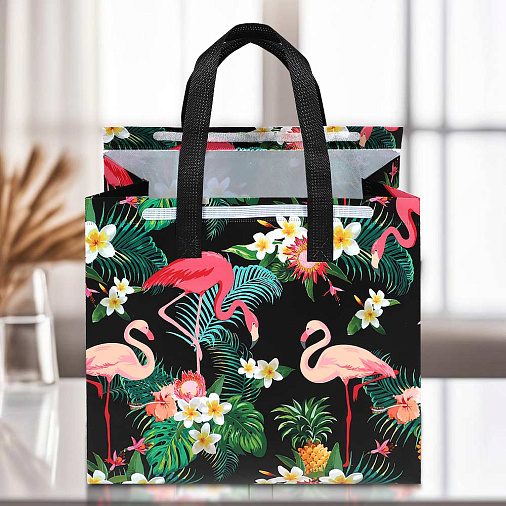 Термопакет "Фламинго" 32*27*15 (застежка-липучка многоразовая)