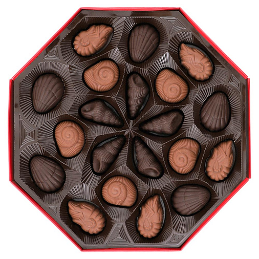 Новогодний набор конфет ассорти с шоколадными начинками 200г