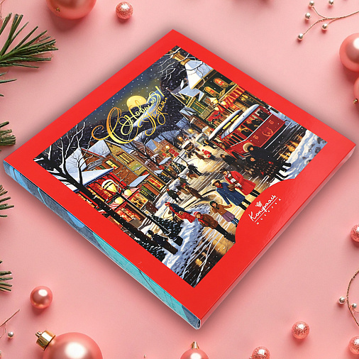 Новогодний набор конфет "Ассорти" 105г (Прогулка)