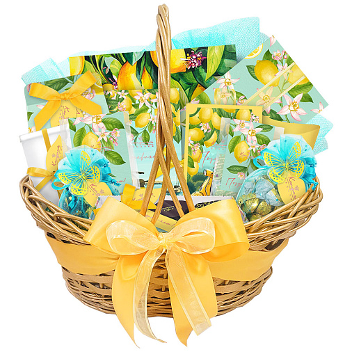 Подарочная корзина: шоколад, конфеты, оливки, кофе 1545г