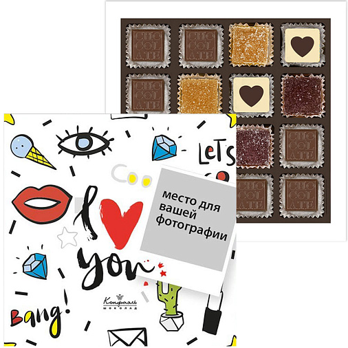 Ваше фото на наборе конфет «Love» (солобокс)