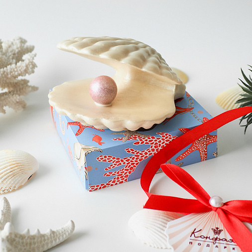 "Жемчужина" скульптура из белого шоколада