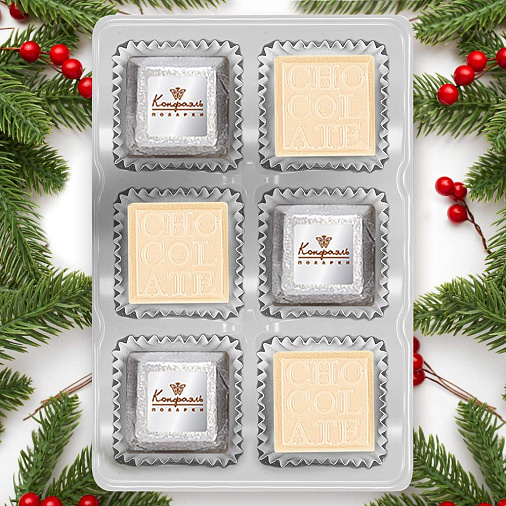 Новогодний набор шоколадных конфет 55г