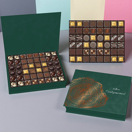 Роскошное собрание конфет ручной работы (зеленое)