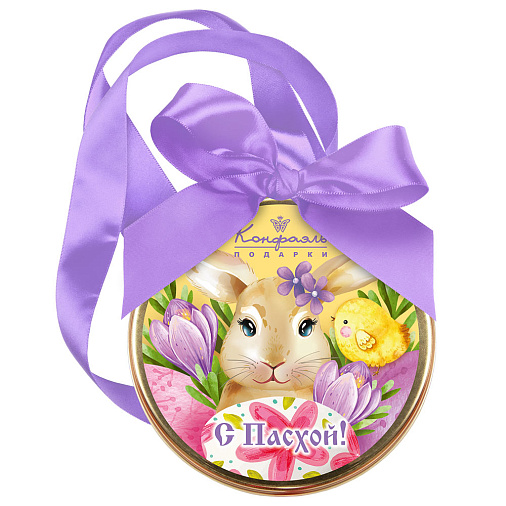 "С Пасхой" медаль молочный шоколад 70г