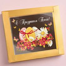 Пасхальная открытка молочный шоколад