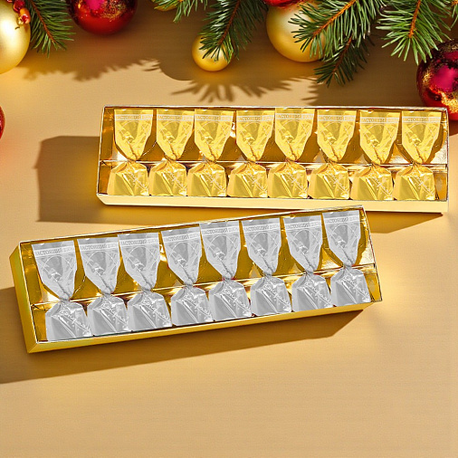 Новогодний набор шоколадных конфет 160г