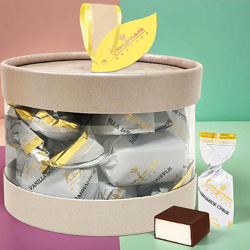 Набор ванильного суфле в горьком шоколаде 