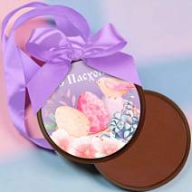 "С Пасхой" медаль молочный шоколад