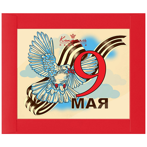 «С Праздником Победы" открытка белый шоколад