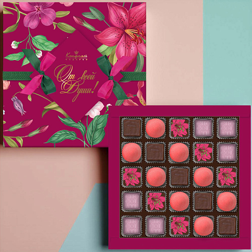 Набор шоколадных конфет ассорти с кремовой начинкой 235г