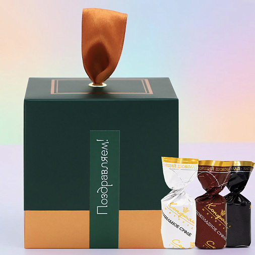Набор суфле в шоколаде (зеленый)