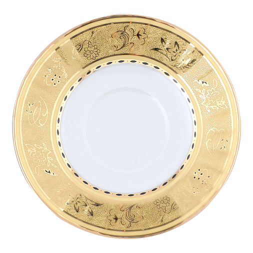 Кофейный набор на 2 персоны (золото на белом)