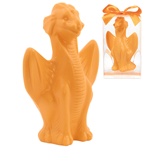 Скульптура из белого шоколада с апельсином дракон 150г 