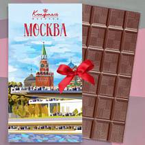 "Виды Москвы" открытка молочный шоколад