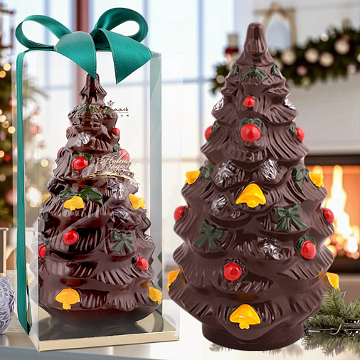 "Ёлка" скульптура молочный шоколад