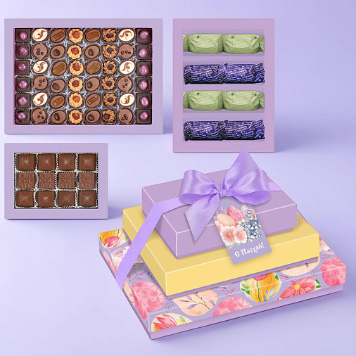 Пасхальный подарочный набор конфет 790г