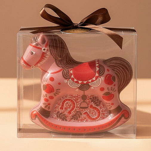 "Лошадка" скульптура шоколад клубничный 