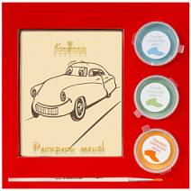 "Машинка" раскраска белый шоколад