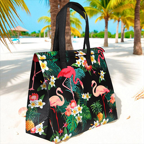 Термопакет "Фламинго" 32*27*15 (застежка-липучка многоразовая)