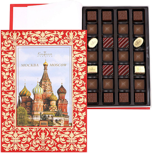 "Собор Василия Блаженного" книга с конфетами ассорти
