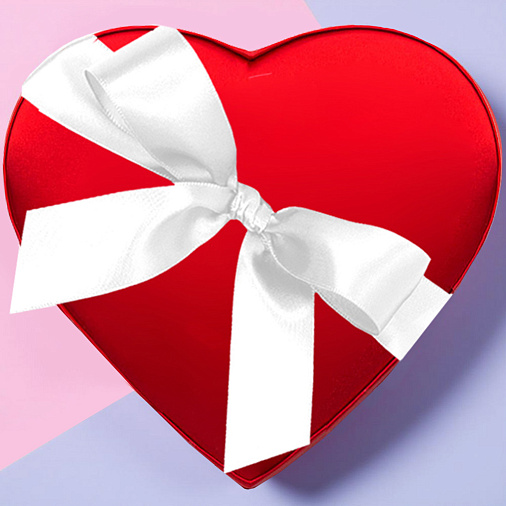 «8 марта» конфеты ручной работы 275г (сердце красное)