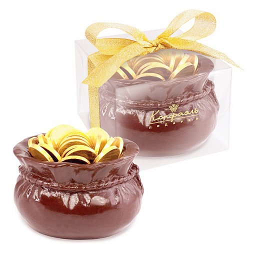 "Мешок с деньгами" скульптура молочный шоколад 460г