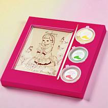 "Девочка" раскраска белый шоколад