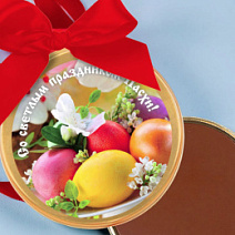 "С праздником Пасхи" медаль молочный шоколад