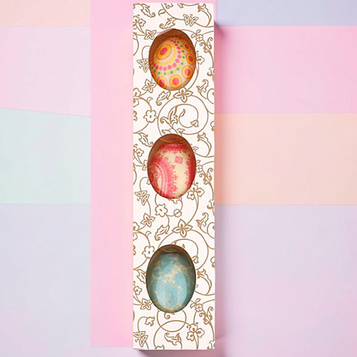 "Авангард" набор 3 яйца белый шоколад