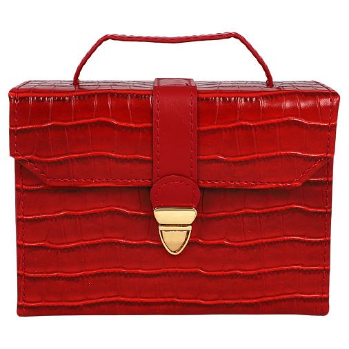 Шкатулка для украшений красная 12,5х5х10см