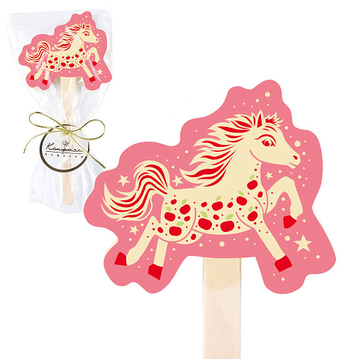 "Символ года 2026" шоколад клубничный на палочке 14г