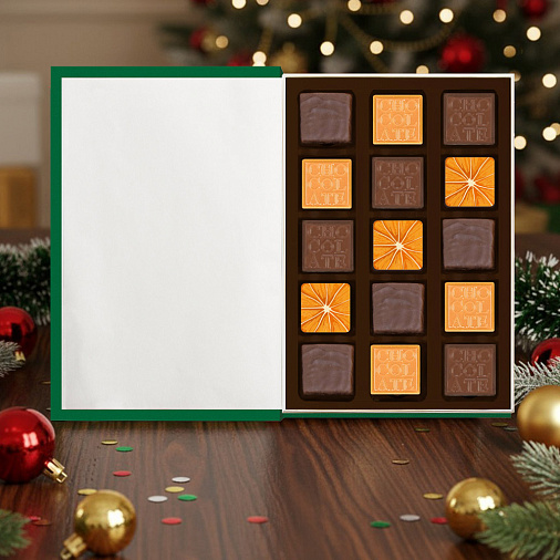 Новогодняя книга с шоколадными конфетами 130г