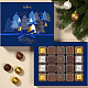 Новогодний набор шоколадных конфет синий 170г