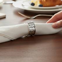 Кольцо на салфетку серебро