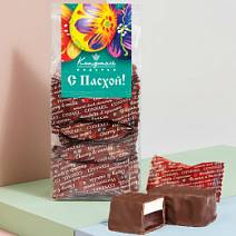 "С Пасхой" набор двуслойных конфет суфле + вишневый мармелад в шоколаде