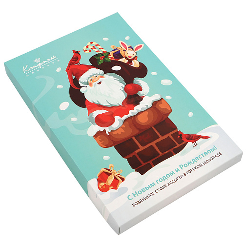 Новогодний набор конфет суфле 90г (Дед Мороз)