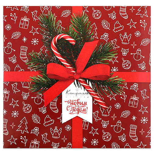 Новогодний набор шоколадных конфет 105г (красный)
