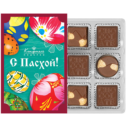 "С Пасхой" набор шоколадных конфет