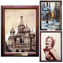 Белый шоколад картина с неизменяемым изображением в ассортименте